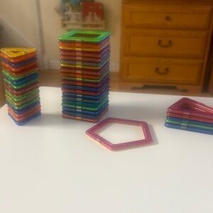 Colorful Magnetic Building Blocks for Kids 43 pieces
